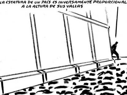Viñeta de El Roto que hacen alusión a las matemáticas.