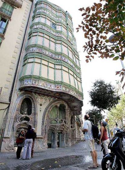 Fachada posterior de la casa Comalat tras su restauración.