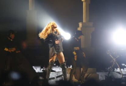 Rihanna, en un concierto en Barcelona en 2013.