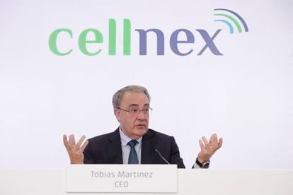 El consejero delegado de Cellnex, Tobías Martínez.