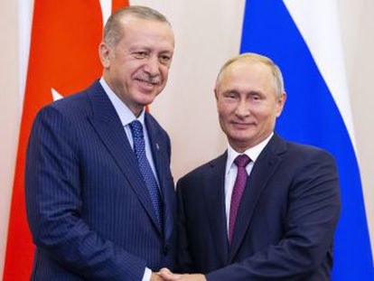 Putin y Erdogan pactan crear una zona desmilitarizada patrullada por fuerzas de ambos países