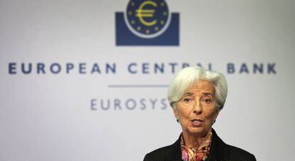Christine Lagarde, presidenta del BCE. 