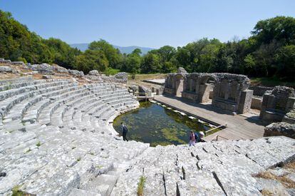 Ruinas romanas de Butrint, en Albania, declaradas Patrimonio mundial por la Unesco.