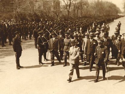 Lluís Companys, en un acto en 1934.