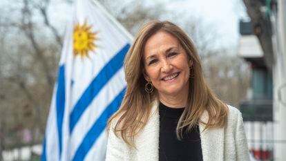 Ana Teresa Ayala Barrios, embajadora del Uruguay en España, en sede oficial en Madrid.