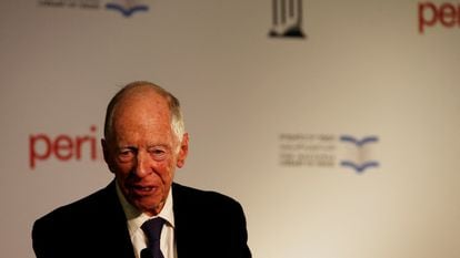 El banquero Jacob Rothschild en un acto en 2017.