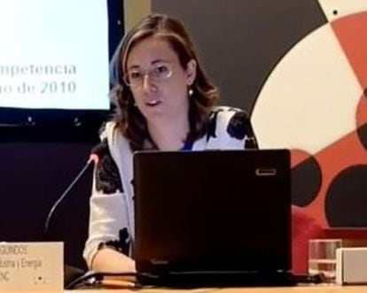 Beatriz de Guindos, en una imagen de un vídeo de Youtube.