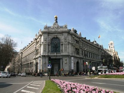 Sede central del Banco de Espa&ntilde;a, en la plaza de Cibeles en Madrid. 