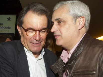 Artur Mas con Germà Gordó, el pasado mes de febrero.