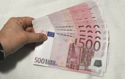 Billetes de 500 euros. 