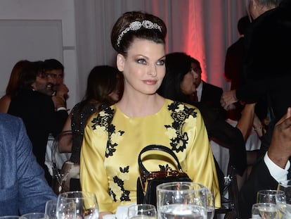 La modelo Linda Evangelista, en Roma en 2013.