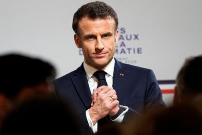 Emmanuel Macron, presidente de Francia, el 16 de marzo.