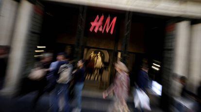 Tienda de H&M en la Gran Vía de Madrid.