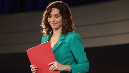 La presidenta de la Comunidad de Madrid, Isabel Díaz Ayuso, el pasado 26 de octubre