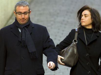 Diego Torres y Ana María Tejeiro llegan al juzgado de Palma, en una foto de archivo.