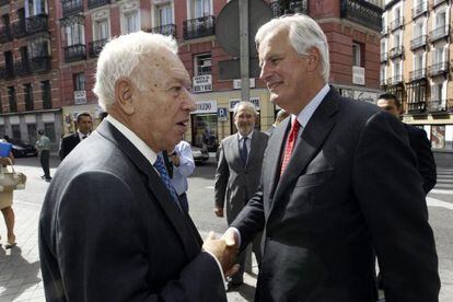 Margallo y Barnier, este jueves en Madrid.