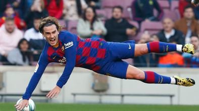 Griezmann, durante un duelo de esta temporada.