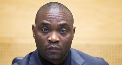 Germain Katanga en el juicio del que ha salido condenado a 12 a&ntilde;os de prisi&oacute;n por cr&iacute;menes contra la humanidad en el Congo.