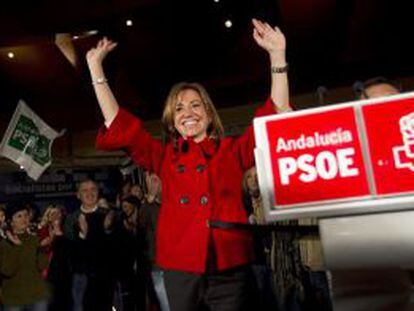  Carme Chac&oacute;n, en el acto celebrado en M&aacute;laga.