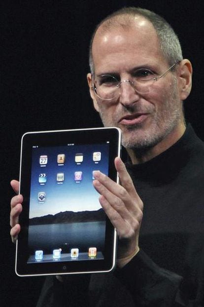 Steve Jobs, durante la presentación del iPad en San Francisco.