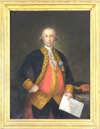 Retrato del militar malague&ntilde;o Bernardo de G&aacute;lvez, atribuido a Maella.