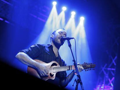 Dave Matthews, en su concierto de anoche en Madrid. 