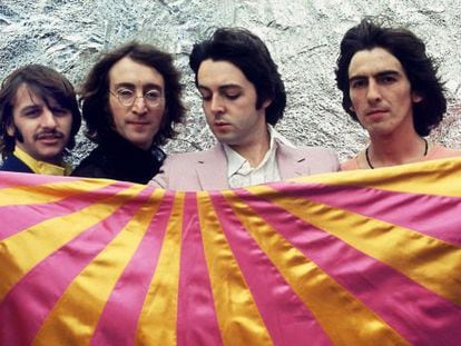 Starr, Lennon, McCartney y Harrison, en una imgaen de 1968.