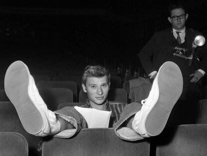 Johnny Hallyday en el Olympia de Par&iacute;s, en 1962