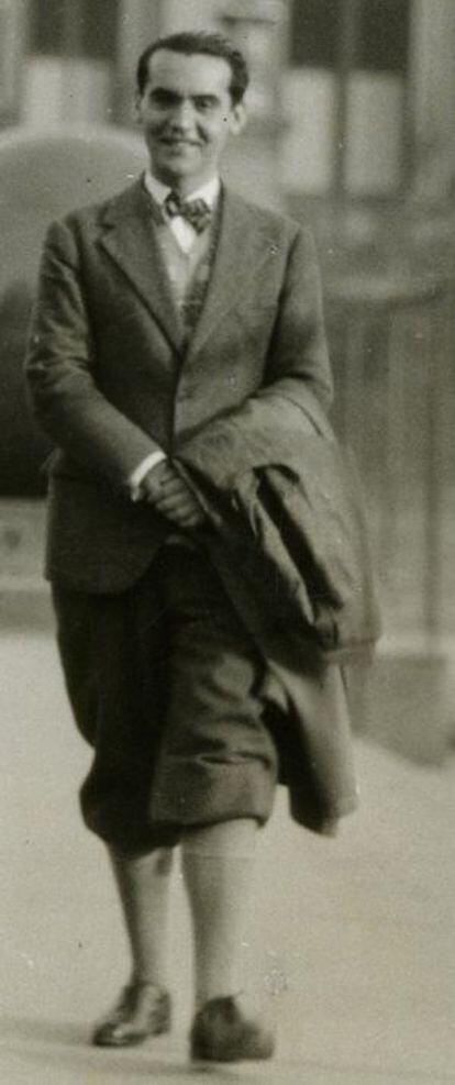 Lorca, en la universidad de Columbia, en 1929.