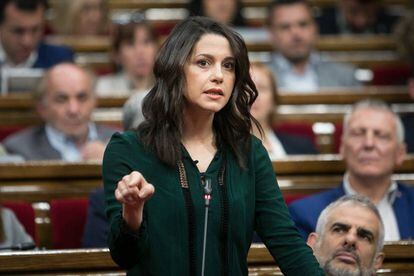 Inés Arrimadas aquest dimecres al Parlament. 