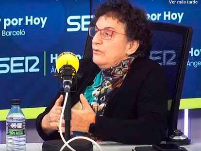 María Luisa Balaguer, magistrada del Tribunal Constitucional, durante su entrevista en 'Hoy por hoy', este jueves.