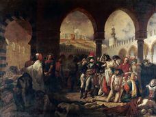 Visita de Bonaparte a las víctimas de la plaga de Jaffa (1804), de Antoine-Jean Gros.