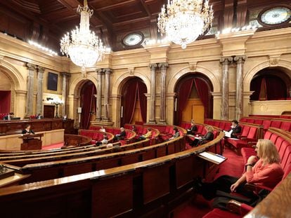 Pleno en el Parlament de Catalunya para aprobar los Presupuestos de la Generalitat 2020.