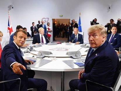 Imagen de los líderes de los siete países más desarrollados (G7) reunidos en la reciente cumbre de Biarritz (Francia), donde se trató la guerra comercial y el 