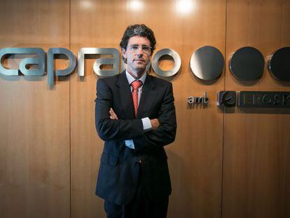 Alberto Ojinaga, director general de Caprabo, en la sede de la empresa en L&#039;Hospitalet de Llobregat (Barcelona).