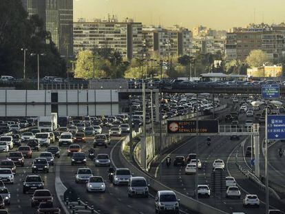 Una zona de Madrid afectada por el ruido del tráfico.