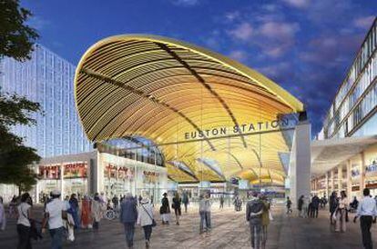 Terminal de la estación de AVE de Euston (Reino Unido) que construirá ACS.