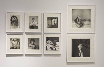 Fotografías de Peter Hujar y David Wojnarowicz en la exposición de la Galería Loewe.