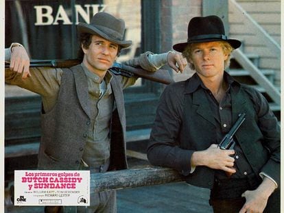 Los actores Tom Berenger y William Katt en la película 'Los primeros golpes de Butch Cassidy y Sundance'
