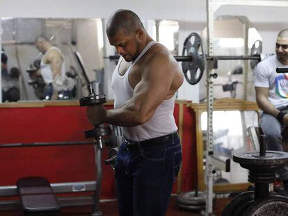 Ibrahim Masri, en un gimnasio de Acre, el 29 de enero.