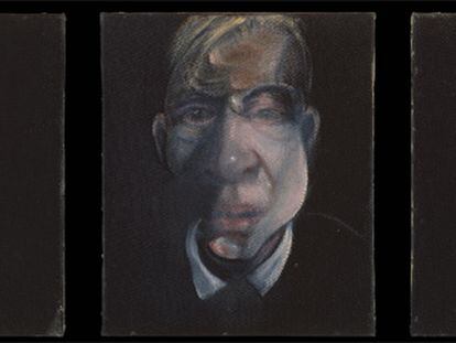 <b><i>Tres estudios para un autorretrato</b></i> (1979-1980), de Francis Bacon, se exhibe en el Museo del Prado hasta el 19 de abril, procedente del Metropolitan de Nueva York (colección Jacques y Natasha Gelman 1998).