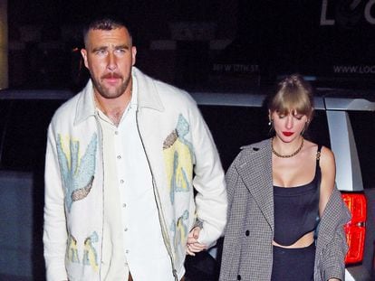 Travis Kelce y Taylor Swift en Nueva York (EE UU), el pasado 15 de octubre.