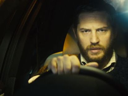 El actor Tom Hardy en una secuencia de 'Locke'.