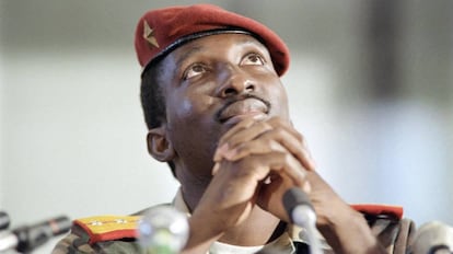 Imagen de Thomas Sankara, tomada en 1986 en Harare (Zimbabue).