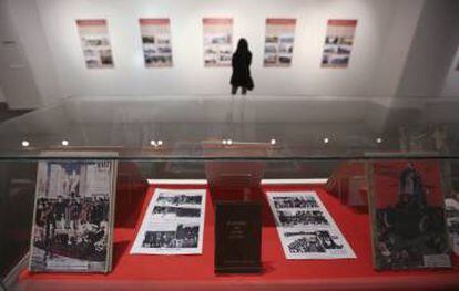 Detalle de la exposición sobre Ortega y Gasset, el miércoles, en Buenos Aires.