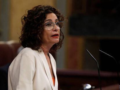 La ministra de Hacienda en funciones, María Jesús Montero.