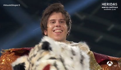 ElRubius tras caer eliminado como Tigre en 'Mask Singer'.