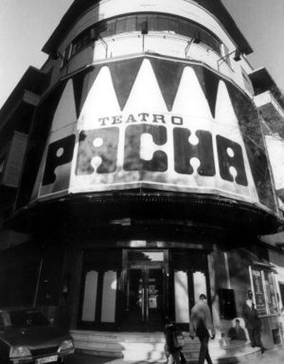 Fachada de la discoteca teatro Pach&aacute;, en una imagen tomada en el a&ntilde;o de su apertura.