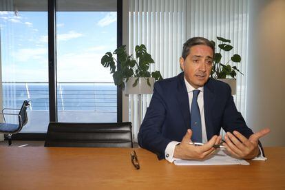 The executive director João Negrão, in his office at the EUIPO.