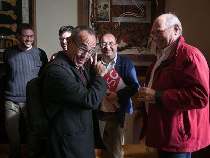 Coscubiela y Rabell, la semana pasada en el Parlament.